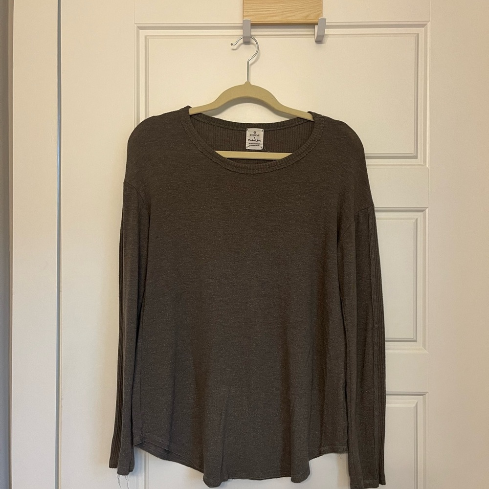 Michael Stars olive green Long Sleeve Relaxed Tee